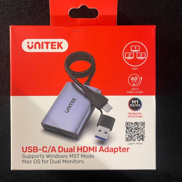 Unitek HDMI multitasking monitor adapter, eloszt