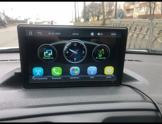 Univerzlis 7 auts multimdis Carplay/Androidauto smart monitor