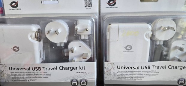 Univerzlis USB Travel charger kit