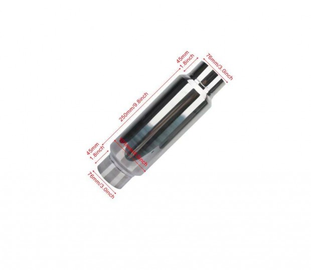 Univerzlis kipufogdob 76mm j