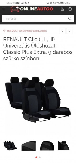 Univerzális üléshuhuzat