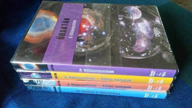 Űrakták DVD csomag - Világegyetem, Naprendszer -új + 3D puzzle