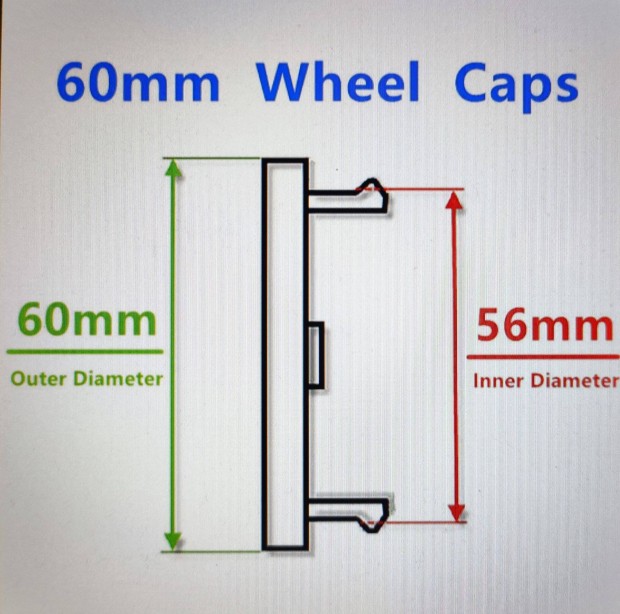 Üres 60 mm-es új felni közép (felnikupak) eladó