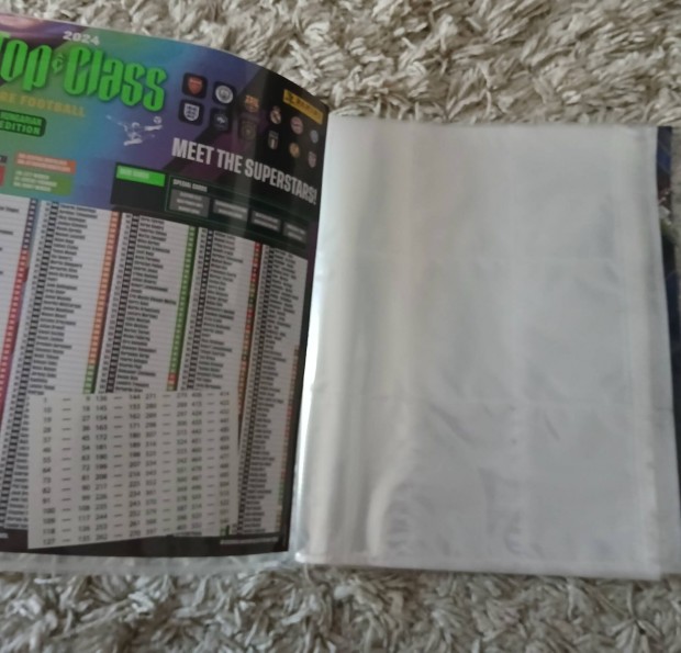 Üres Panini 2024 Top of Class focis kártya album