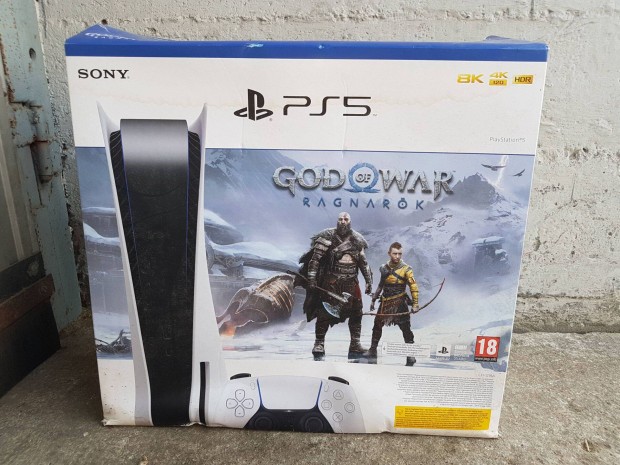 Üres doboz! PS5 Playstation 5 doboz play station God of War Ragnarok
