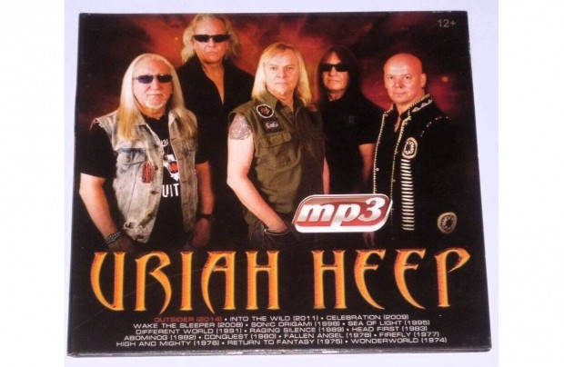 Uriah Heep - Digipak 12 Albumos MP3 CD Russian bootleg label