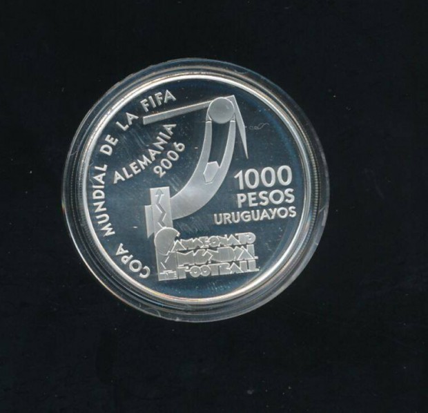 Uruguay 1.000 peso 2004, ezst rme Labdarg-vilgbajnoksg 2006