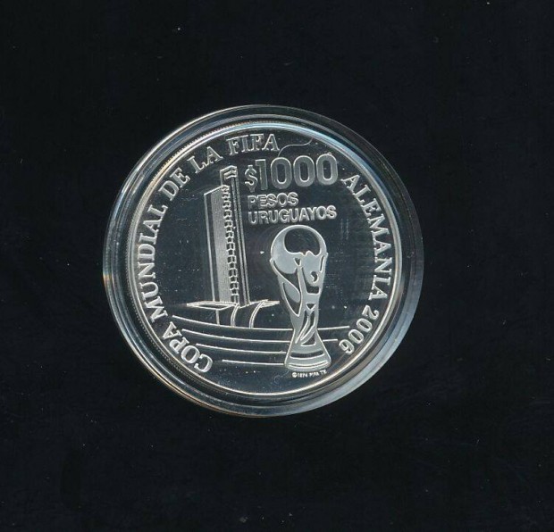 Uruguay 1.000 peso 2005, ezst rme Labdarg-vilgbajnoksg 2006