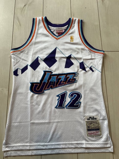 Utah Jazz Mitchell & Ness Hardwood Classics John Stockton Jersey Youth
