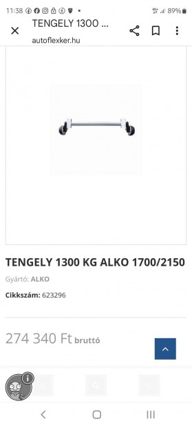 Utnfut tengely Al-ko. 