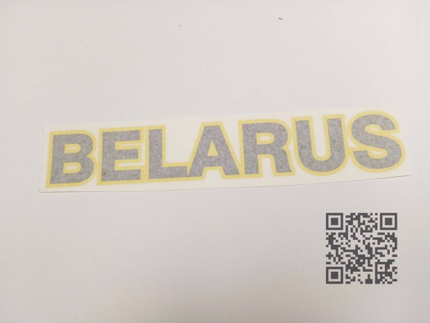Utngyrtott Belarus matrica (36 x 6,5 cm) (levon)