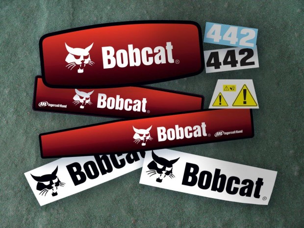 Utángyártott Bobcat 442 matricakészlet (levonó, decal, Aufkleber)