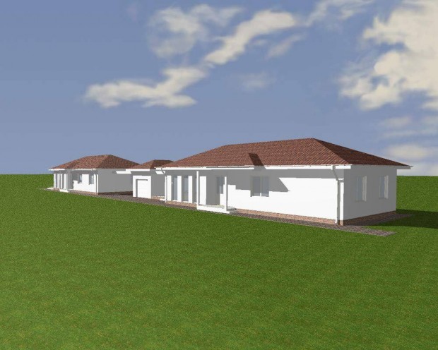 Utcafronti, ig�nyesen kialak�tott ikerh�zr�sz Ny�regyh�z�n