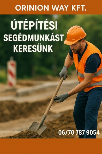 Útépítési segédmunkás