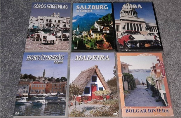 Utifilmek 6 DVD Grg szigetvilg Saltzburg Kuba Horvtorszg Madeira
