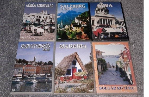 Utifilmek 6 DVD Grg szigetvilg Saltzburg Kuba Horvtorszg Madeira