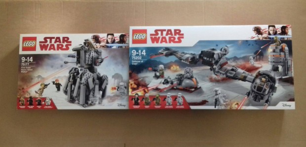 Utols Jedik Star Wars LEGO 75177 Els r. lpege + 75202 Crait Foxrba