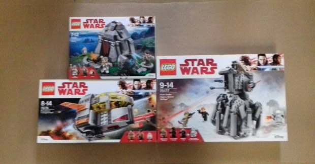 Utolsó Jedik: bontatlan Star Wars LEGO 75176 + 75177 + 75200 Fox.árban