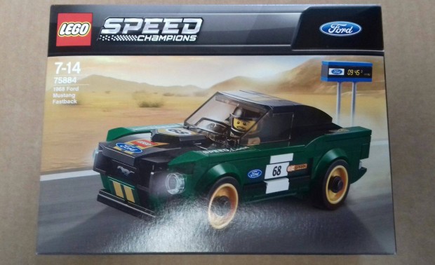 Utols db: bontatlan LEGO Speed Champions 75884 1968 Ford Mustang Utn