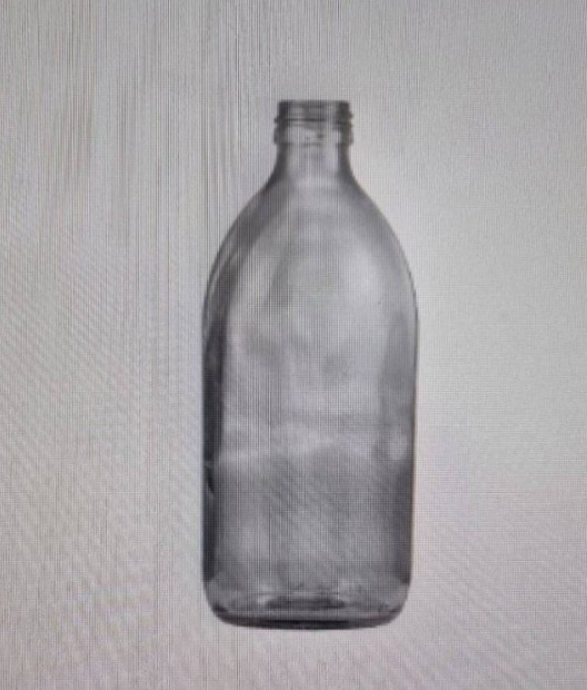 Üveg 0,5 l + műa. men. kupakkal (szörp, paradlé)- min. vás. 175 db