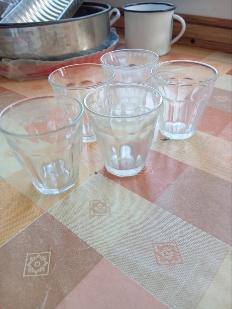 Üveg kávés készlet 5 db-os