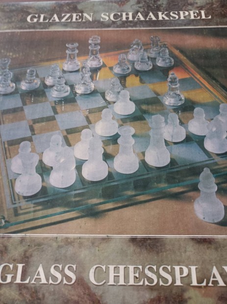 Üveg sakk készlet 