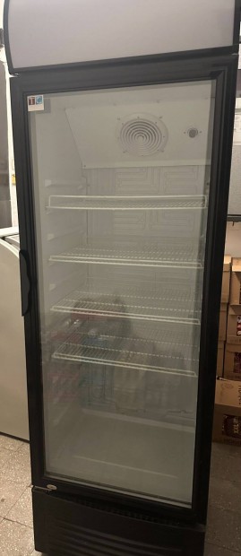 Üvegajtós hűtővitrin 350L