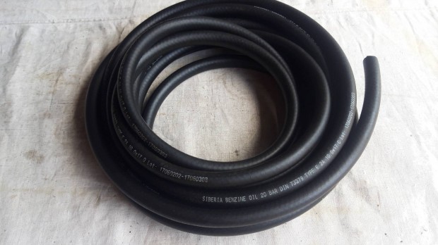 Űzemanyagcső vásznas gumi belső átm 12mm új