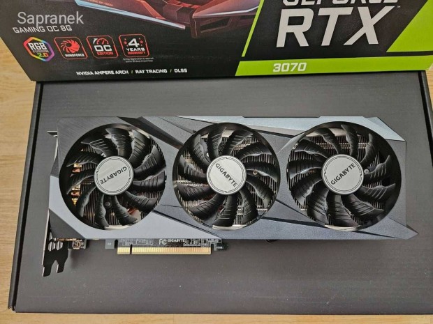 zletbl Geforce Rtx 3070 Videokrtyk - 6 Hnap Garancival