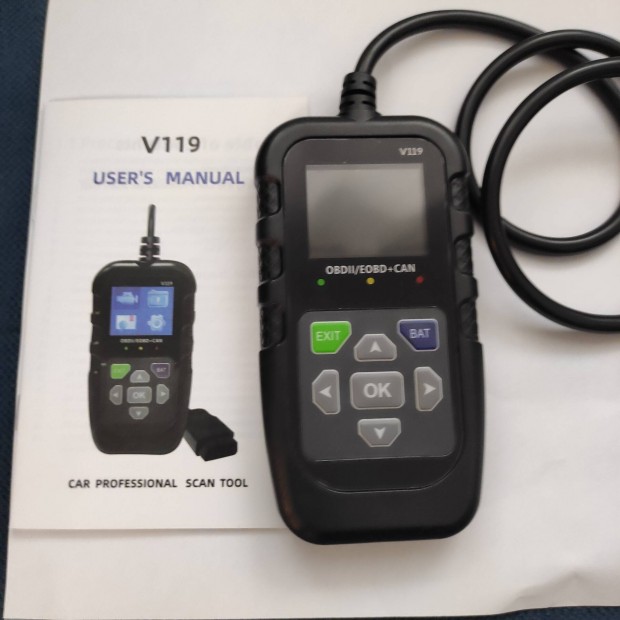 V119 OBD2 autodiagnosztika hibakd olvas s trl j 