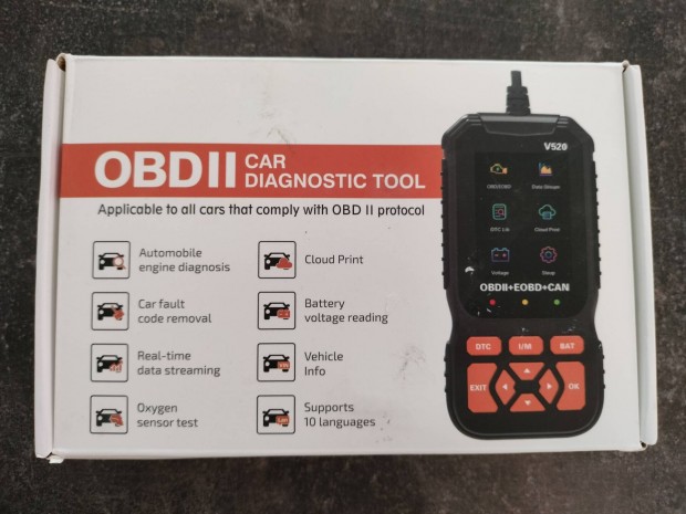 V520 OBD2 autdiagnosztika hibakd olvas s trl j 