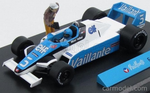 VAILLANT  F1  TURBO N 3 1982 - WITH FIGURES  WHITE LIGHT BLUE