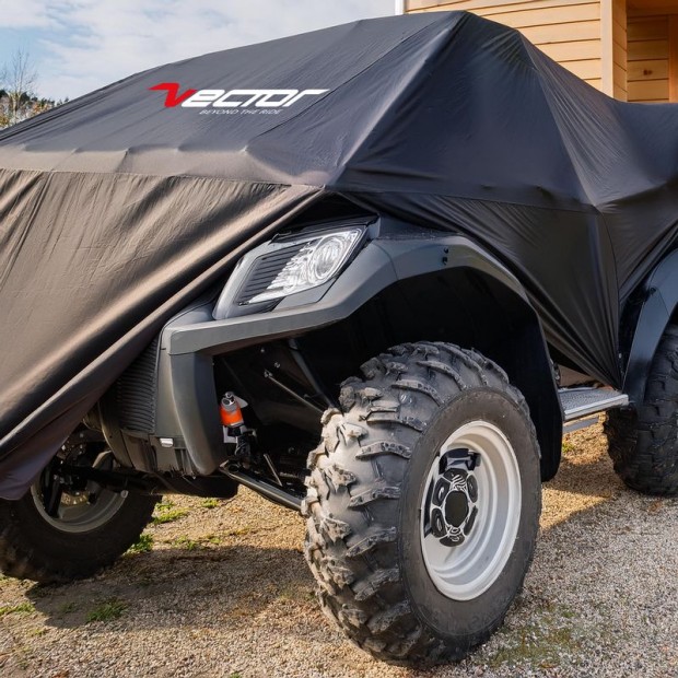 VECTOR kltri vdburkolat ATV-hez - Fekete - XL