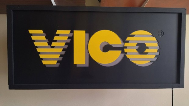 VHS Vico Tábla Világítós Reklám Tábla 12V