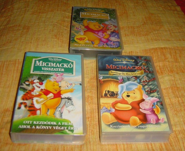 VHS - Walt Disney Micimack (3 db)