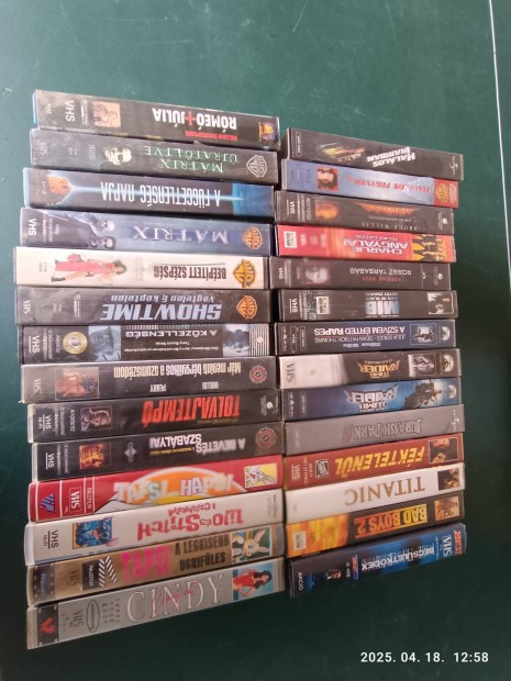 VHS csomag 28 db eredeti műsoros