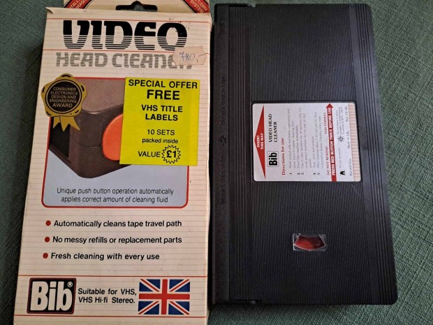 VHS fejtisztt kazetta