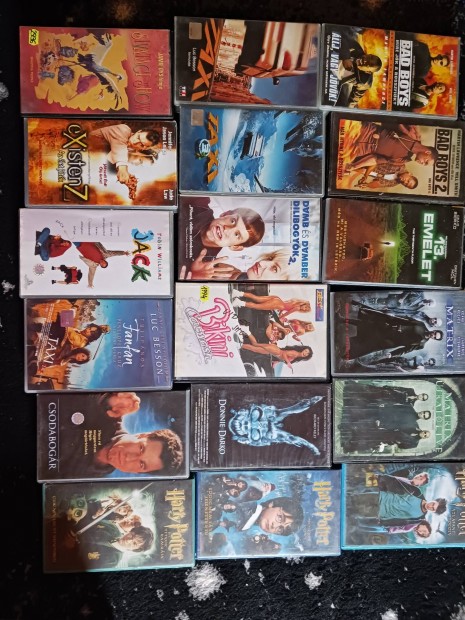 VHS kazettk, filmek, akci filmek, kazetta