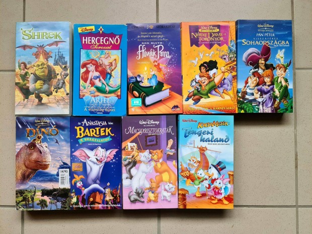 VHS video film kazetta gyűjtemény 17 db