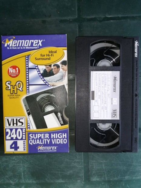 VHS video kazetta Memorex Super High Quality 18db