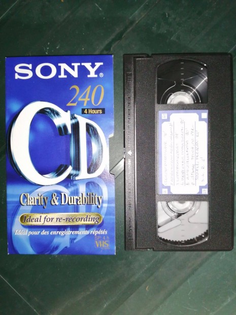 VHS video kazetta Sony CD 240 120db