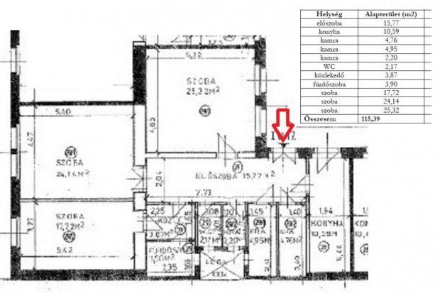 VII. Kerlet, Almssy tr, 115 m2-es, 4. emeleti, trsashzi laks