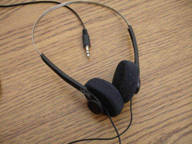 VME retró sztereó fejhallgató jack dugóval 1,8m kábellel Walkman , dis