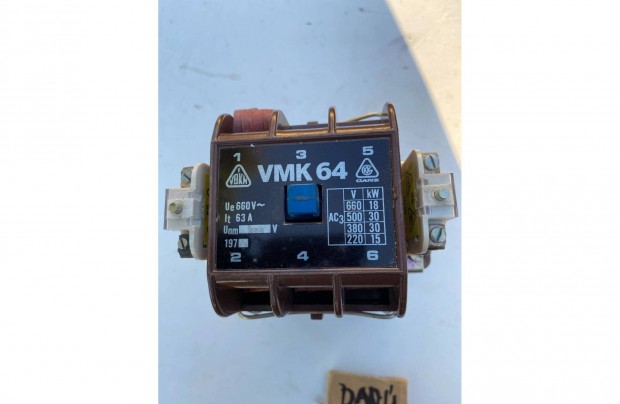 VMK 64 Mgneskapcsol. 220V-os behz tekerccsel, 63A