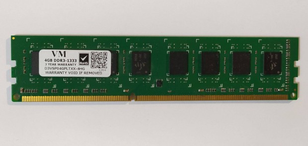 VM 4GB DDR3 1333MHz cl9 memria