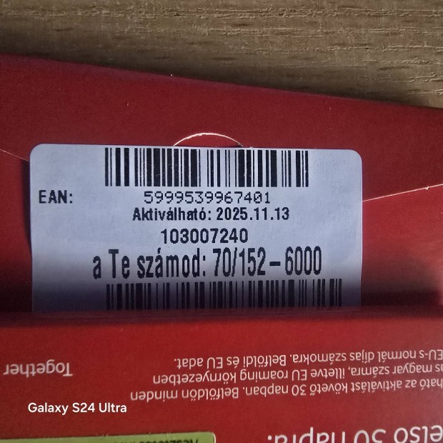 VODAFONE Kny Telefonszm 152.6000.