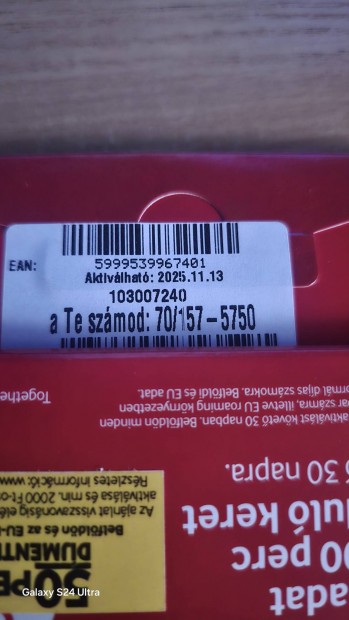 VODAFONE Kny Telefonszm 157.57.50.