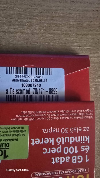 VODAFONE Kny Telefonszm 171.8899.