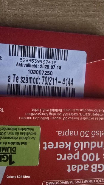 VODAFONE Kny Telefonszm 2114144