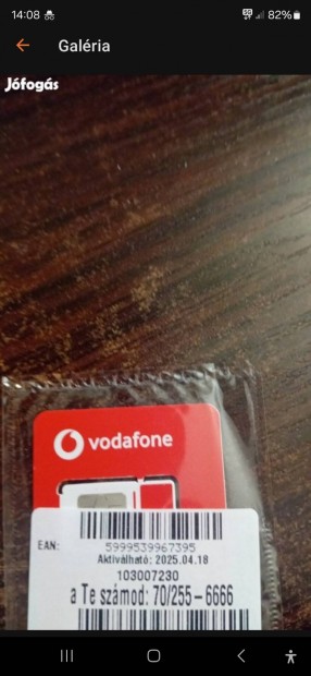 VODAFONE Kny Telefonszm 2556666